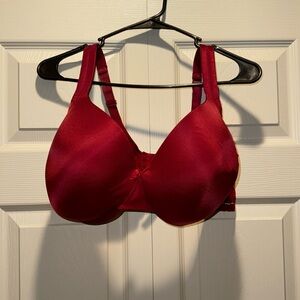 Cacique Full Coverage Maroon Red with Gold Trim.